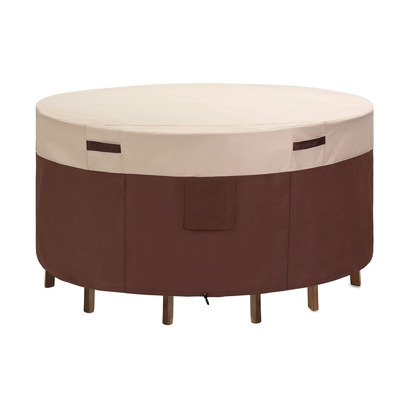 Breathable Patio Dinning Set Cover Round, 30" H x 108" W x 108" D
