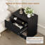 Table de chevet grande capacité de style moderne minimaliste avec tiroir caché-1487242488