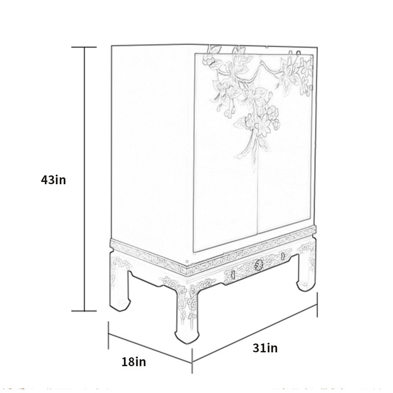 12 Pair Shoe Storage Cabinet
