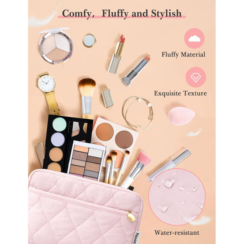 Trousse de toilette rembourrée Puffy pour femme