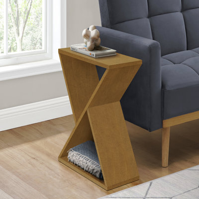Table d'appoint, côté, bout, table de chevet, étroit, petit, salon, lampe, contemporain