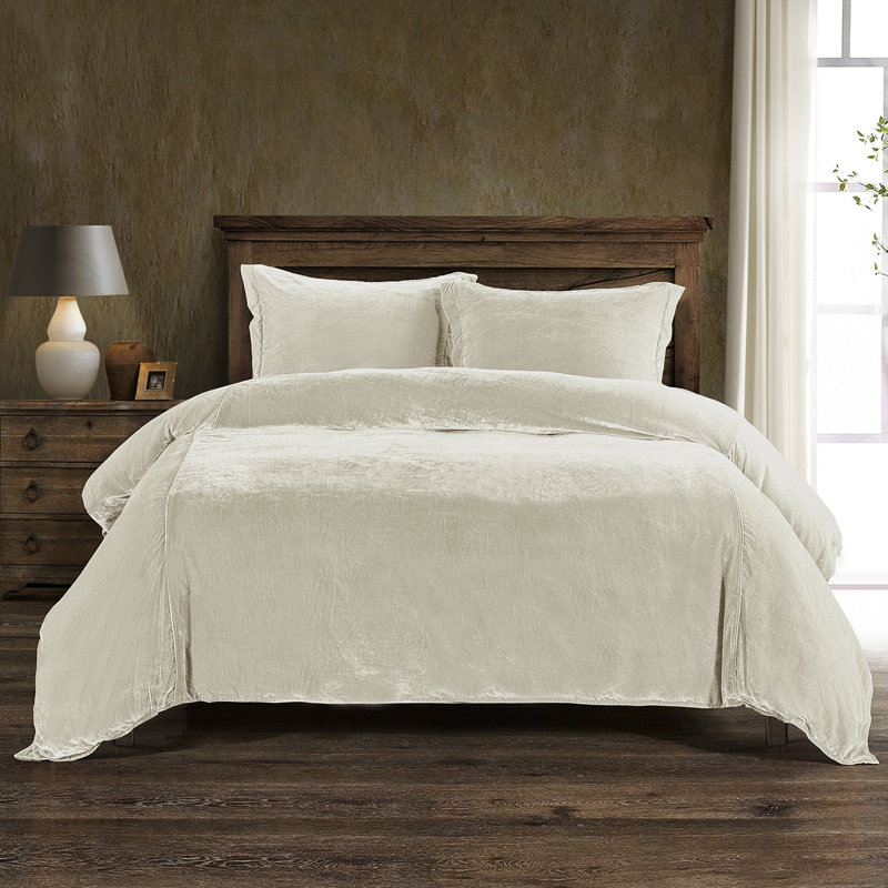 Ensemble de housse de couette Stella, Housse de couette très grand + 2 très grandes ta, Pierre