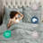 Bed-in-a-Bag Pinch Pleat Comforter Set with Bed Sheets & Memory Foam Cooling Pillows-116163024-116163025