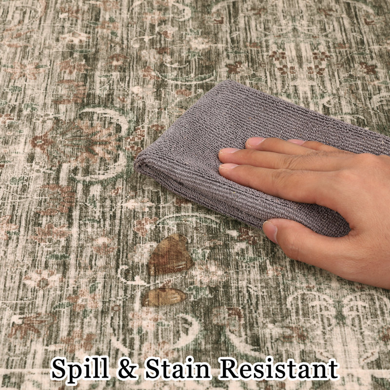 Washable Rugs Area Rugs for Living Room Non Slip Area Rug for Bedroom Farmhouse Stain Resistant Carpet for Office Dining Room Classroom