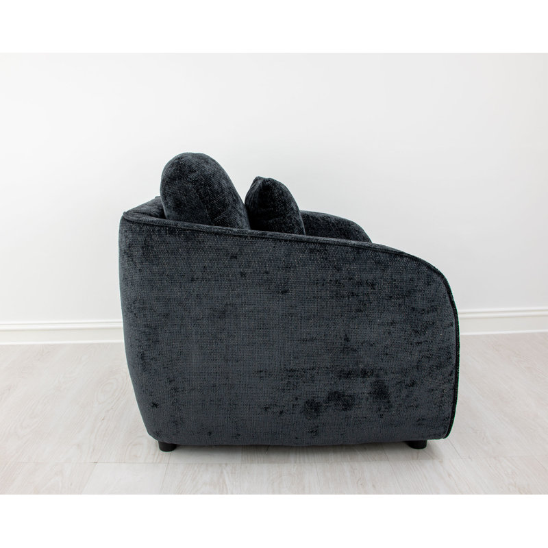 Adale Club Chair, Midnight Blue Black
