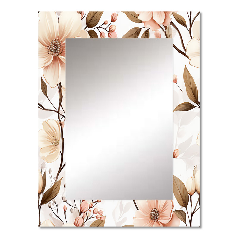 Antique Garden - Plants Mirror Wall Decor, 32" x 24"