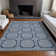 Machine Washable Indoor/Outdoor Claudian ACN1459 Navy Rug