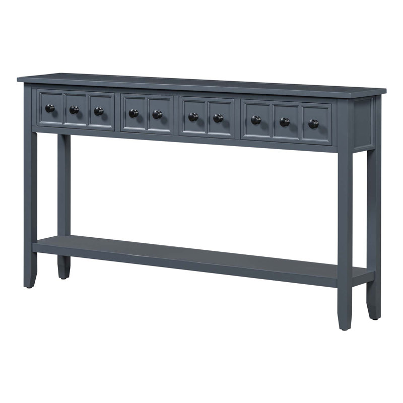 Table d'appoint Tarsita, Bleu marine en double 2