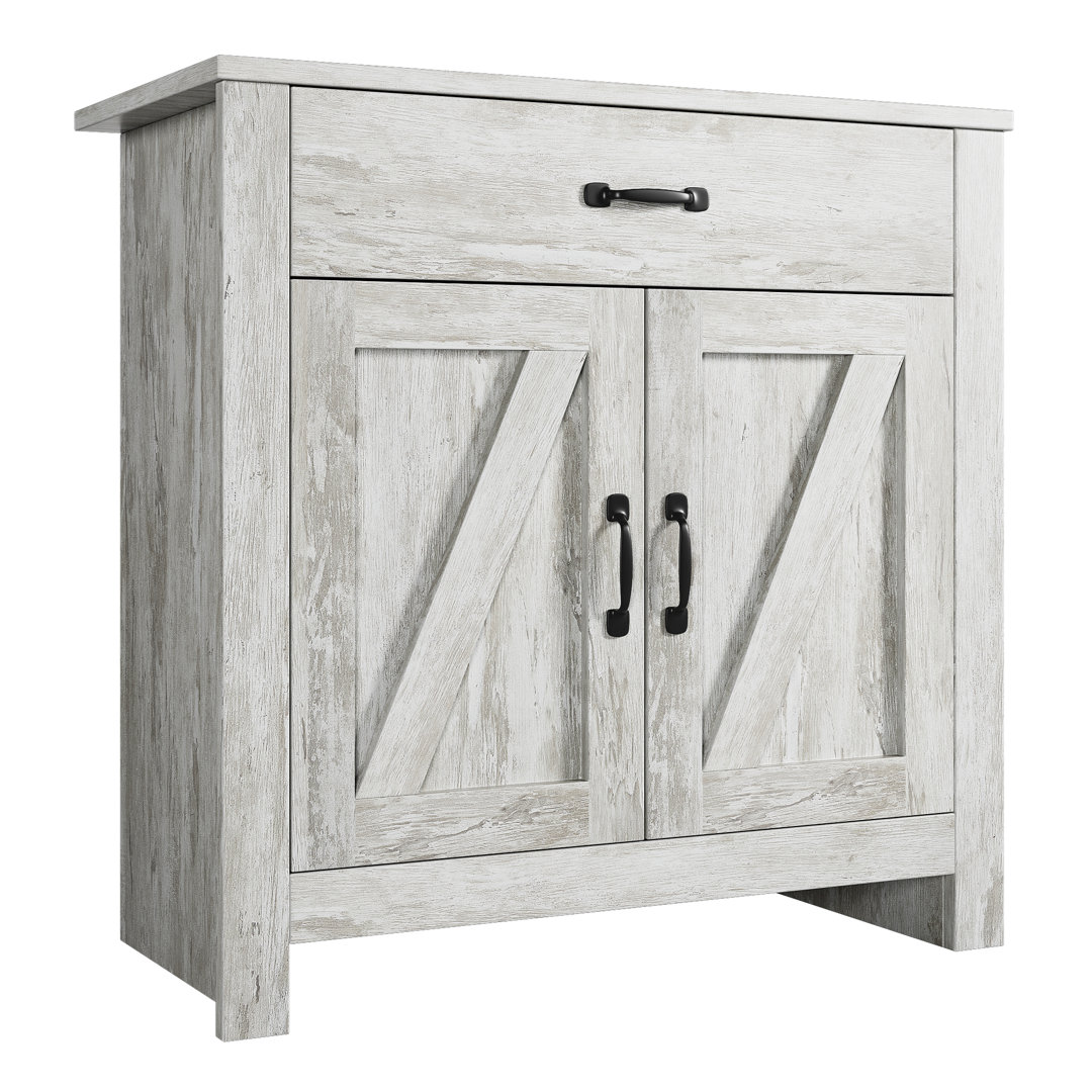 Modern Sideboard Buffet Cabinet with Adjustable Shelves & Drawer - 2-Door Freestanding Credenza - Spacious Storage for Kitchen, Dining or Living Room