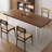 Miggie Ash Solid Wood Top Dining Table-827005072