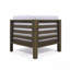 Ensemble de canapé modulaire en bois blanc avec patio à coussins-1105286853