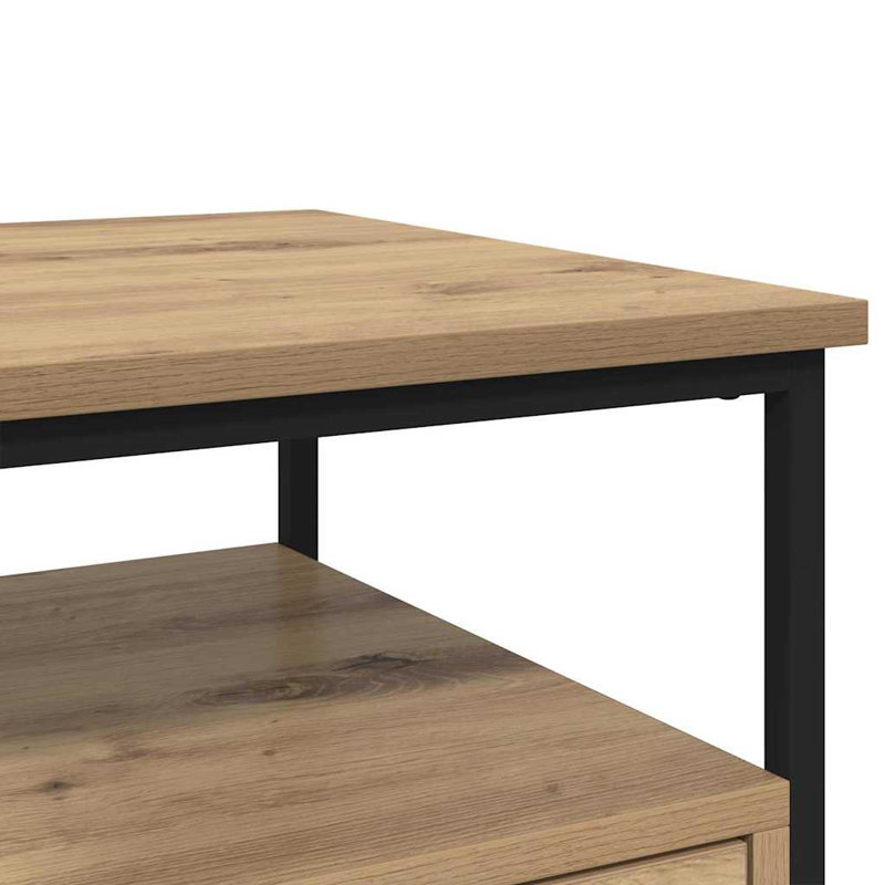 40cm W Manufactured Wood Bedside Table, Artisan Oak