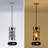 1-Light Pendant Light with Cylindrical Glass Lampshade for Kitchen Island-1256178950