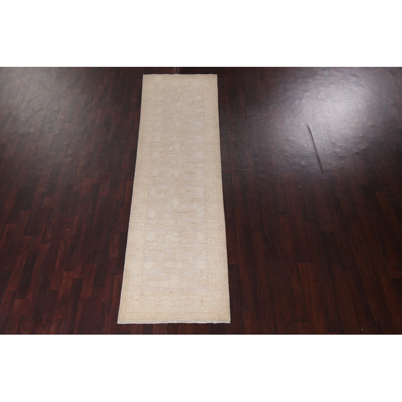 Tapis turc Oushak en laine noué à la main 3 x 10