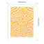 «Yellow Striped Flower» par Little Dean, reproduction d'art encadrée sur bois-101156396