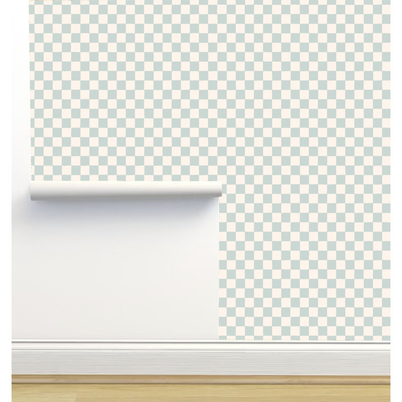 Rouleau de papier peint auto-adhésif texturé L 12 pi x l 2 po Erin Kendal Designs, Bleu ciel
