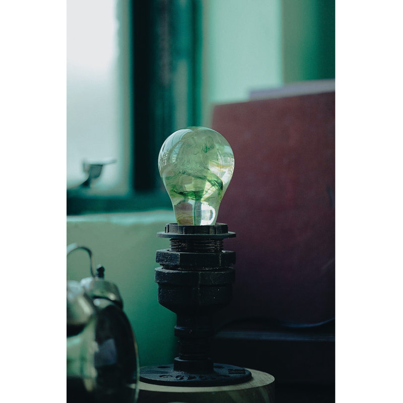 Lampe de table en bois 9,8 po Ghugas