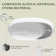 63" Solid Surface Stone Resin Oval-shaped Freestanding Soaking Bathtub With Overflow