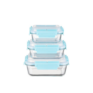 HI-TOP Lids With Pro Grade Removable Lockdown Levers Rectangular 3 container set