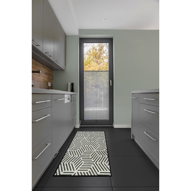 Aretzy Recylon Geo Kitchen Mat, 67cm W x 120cm L