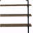 Black and Rustic Oak 40-inch Wall Shelf-593127919-593127905