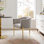 Fauteuil d'appoint performance en velours capitonné Savour