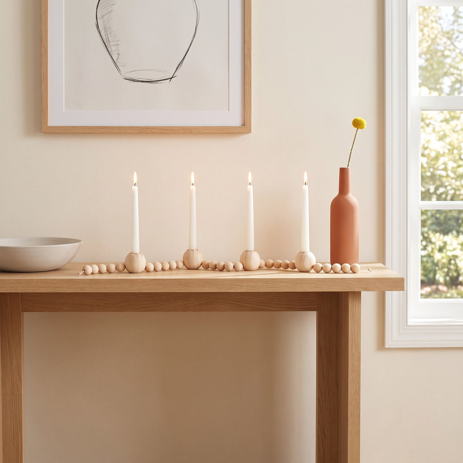 Wood Candelabra