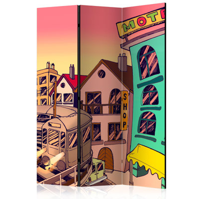 135cm W x 172cm H 3 - Panel Wood Folding Room Divider