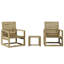 Alpen Home 3 Piece Garden Lounge Set Impregnated Wood Pine-702492957