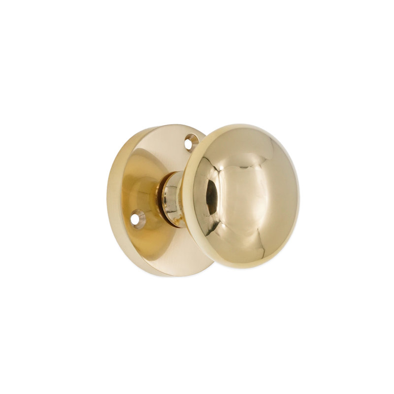 Victorian Door Knob, Polished Brass