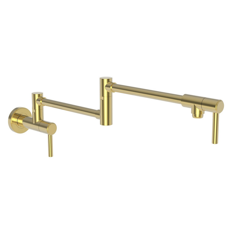 Seager Wall Mount Pot Filler, Polished Gold (PVD)