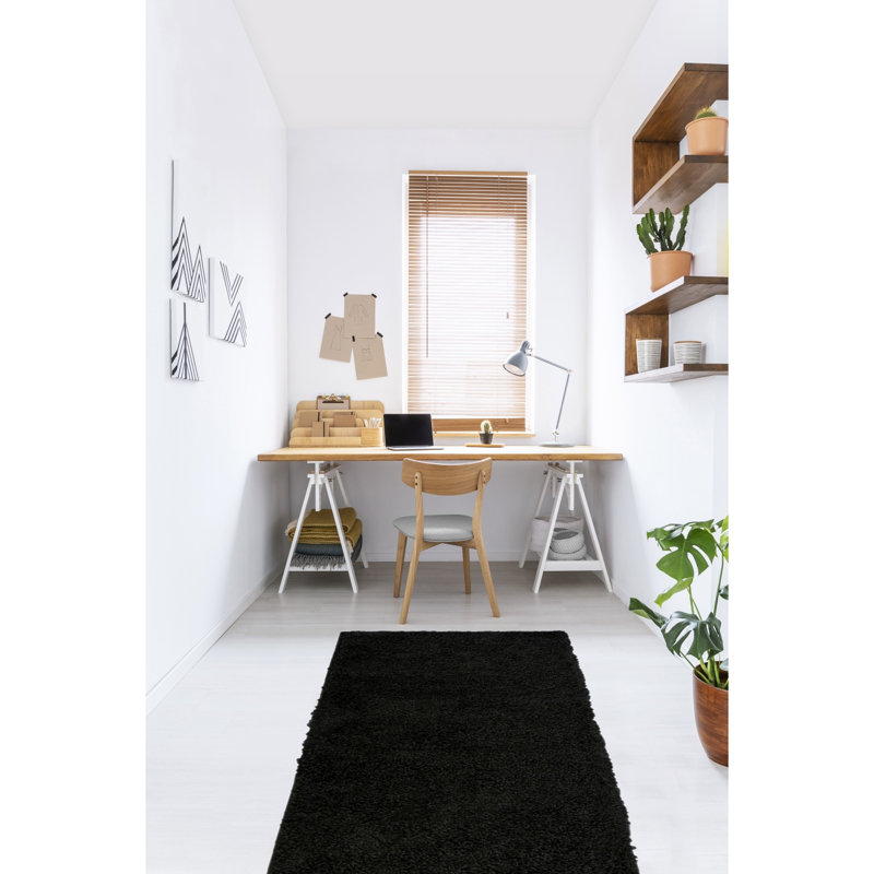 Takarah SHAGGY BLACK , Runner 67 x 200 cm