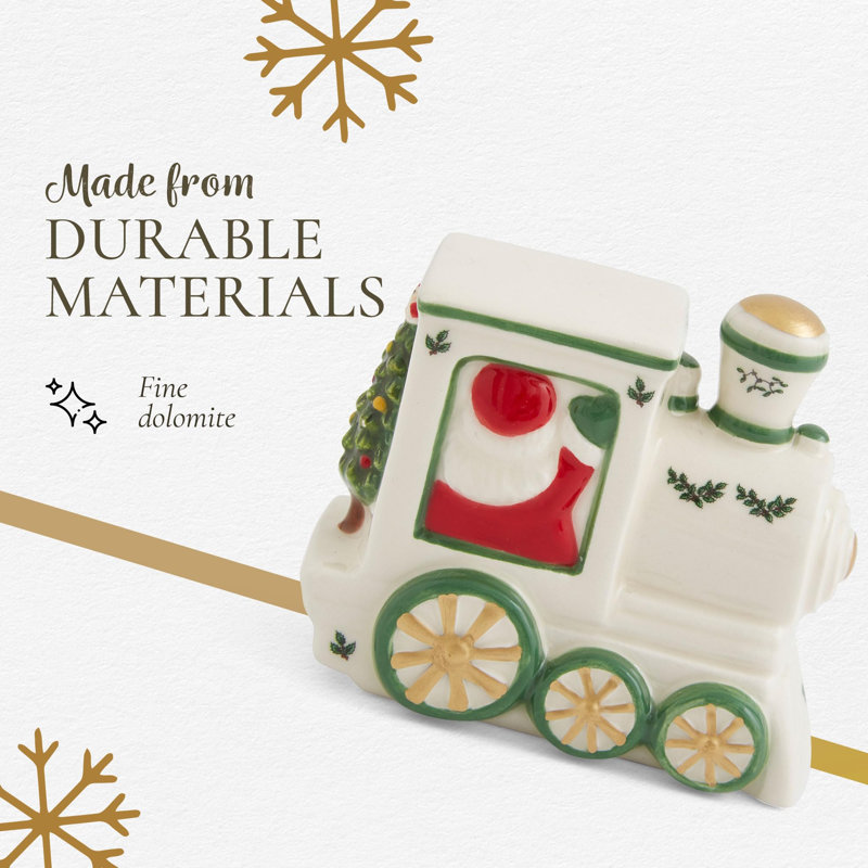Spode Christmas Tree Village Train Engine 3.75"
