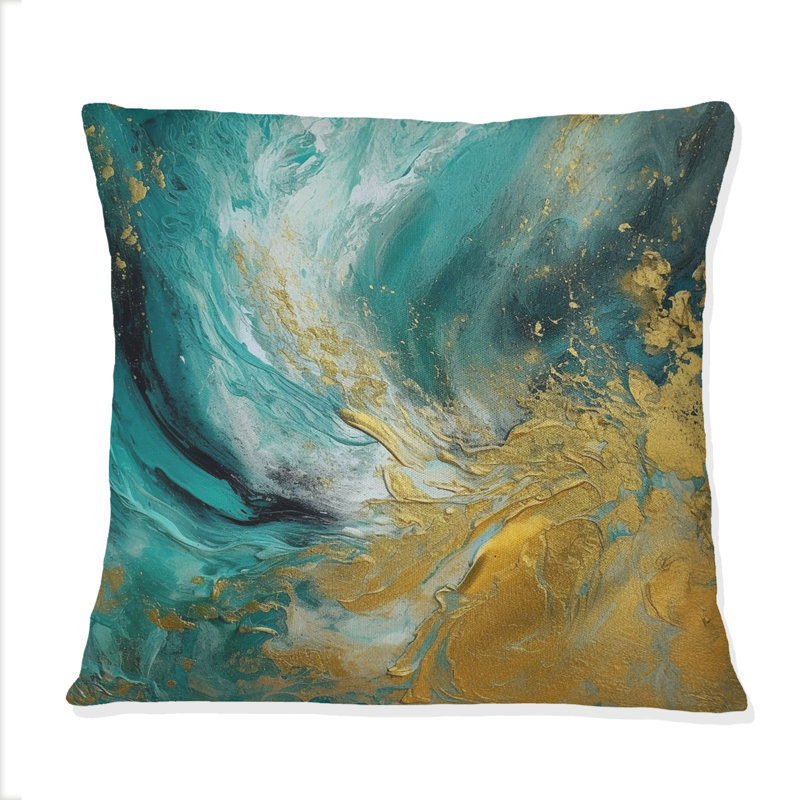 Coussin décoratif Golden Wave