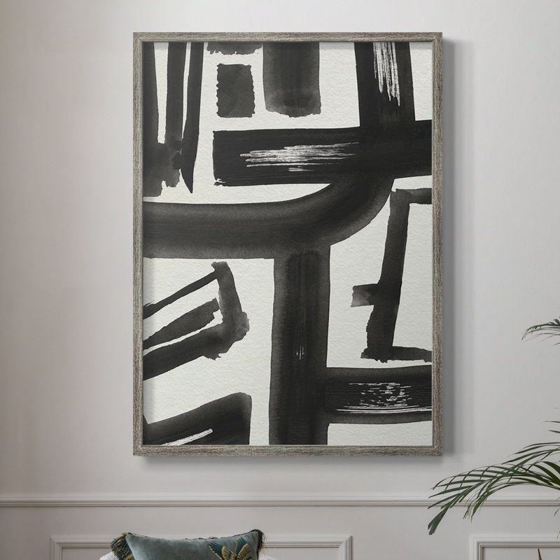 «Inkwell Intersect II», reproduction encadrée - bois massif, H 11 po x l 9 po
