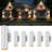 Outdoor Dusk-To-Dawn Sensor Wall Lights - 6-Pack IP65 Waterproof Aluminum Design-454188937
