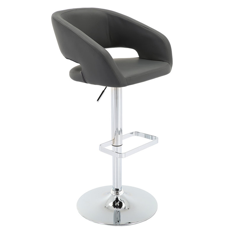 Anastacio Swivel Upholstered Adjustable Height Counter Stool with Metal Frame,Bar Stools with Footrest, Kitchen Island Chairs for Dining Room, Home Bar, Cafe