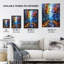 Forest Trail Couple Abstract Painting Wall Art Print