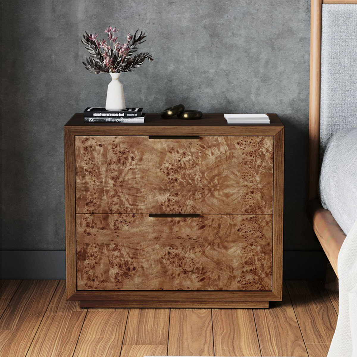 Rosen Mahogany Nightstand by All Modern — Nightstand — Modern and Mid-Century Modern style, Solid Wood — product image 4