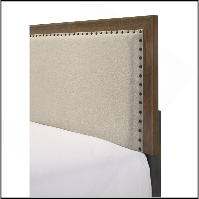 Tête de lit tapissier capitonné brun avec tête de lit capitonnée 1pc