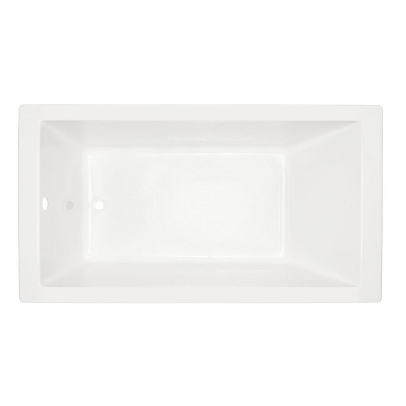 60" X 36" Sitka Acrylic Drop-In Soaking Tub, White