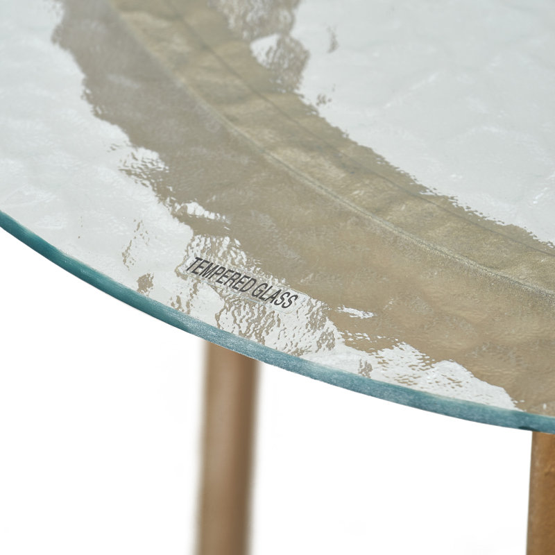 Mirabelle Mirabelle Outdoor Side Table, Gold