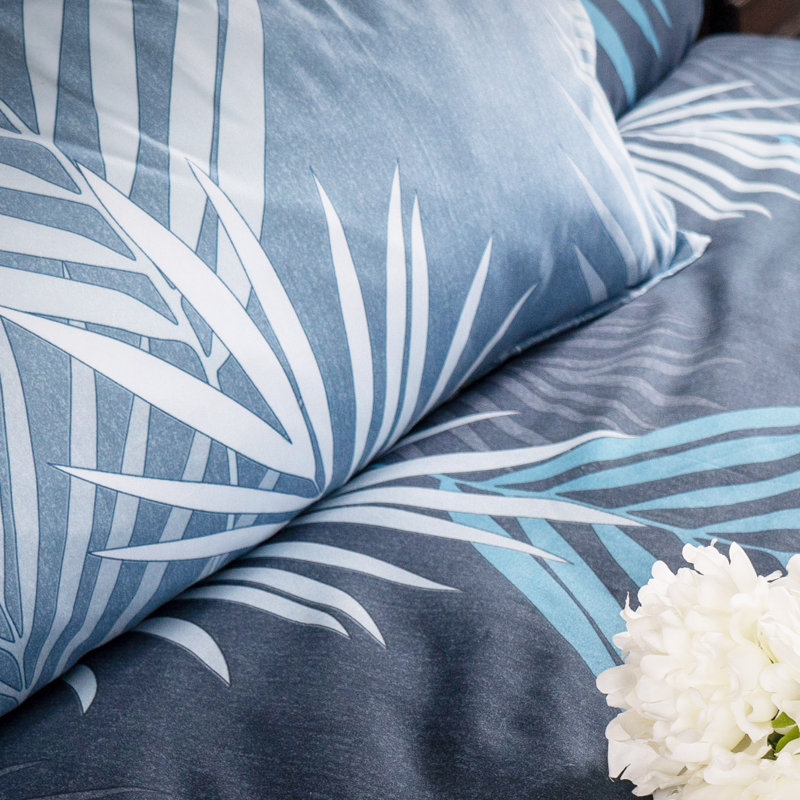 Organic 3PCS Duvet Cover Set With Zipper, Queen Duvet Cover + 2 Standard Pillowcases