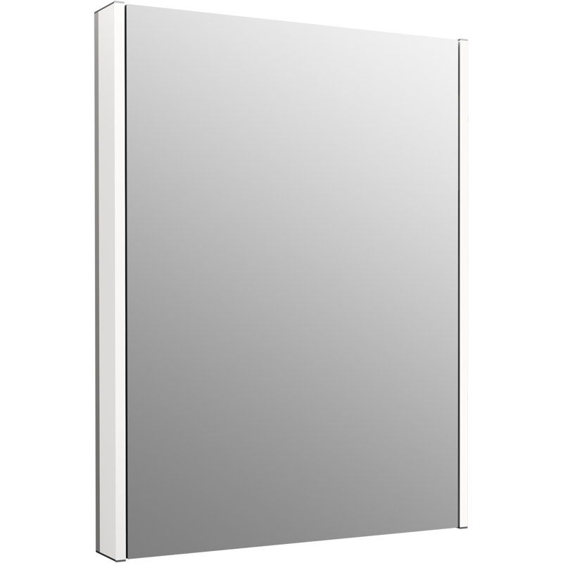 Maxstow Surface Mount Frameless Medicine Cabinet with LED Lighting, 40" H x 32" W x 3.87" D, Vertical
