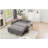 61.4" Drawer sofa bed convertible sofa single sofa modern sleep sofa with adjustable back, gray-1059074142