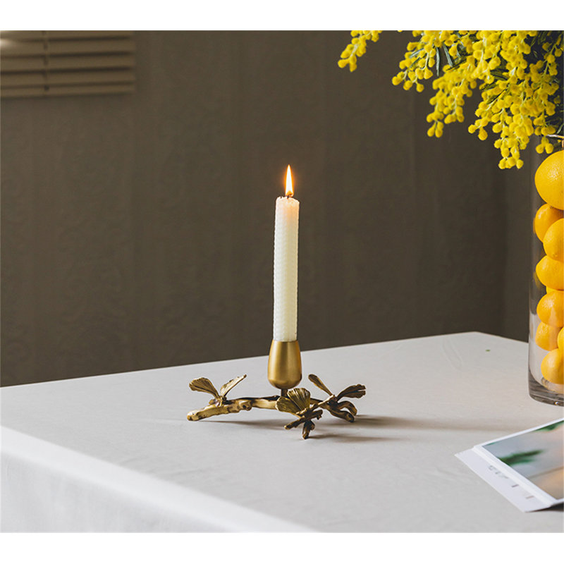 3.74'' H Metal Tabletop Candlestick