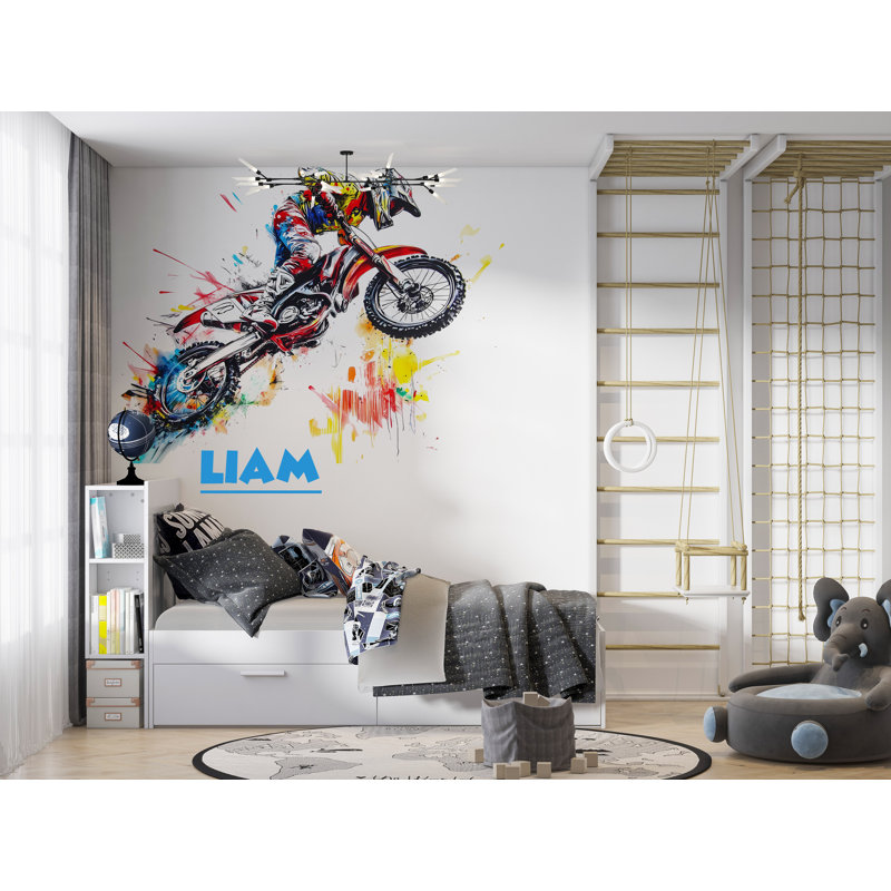 Autocollant mural en vinyle Racing, H 65 po x l 50 po