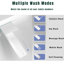 Toilette bidet moderne Modern Smart - ouverture / fermeture automatique, capteur de pied, fonction d'air chaud, blanc avec couvercle ouvert / fermé intégré, siège chauffant,