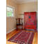 Tapis rouge unique en laine de style années 1990 4 pi 2 po x 6 pi 1 po Paciencia