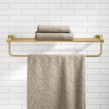 Antique Brass Towel Bars, Racks, and Stands You'll Love - Wayfair
